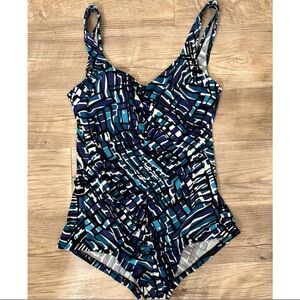 Azul swimsuit one piece swim by Maxine of Hollywood